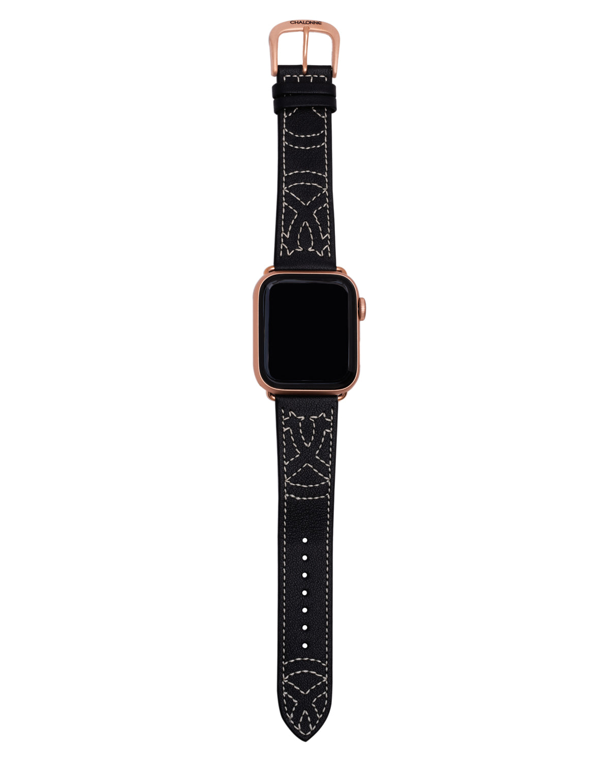 Chalonne Women's Sedona In Black - Leather Luxury Apple Watch Band - Rose  Gold - ShopStyle