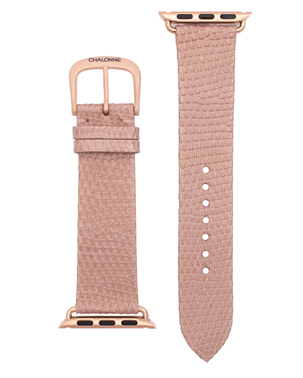Chalonne Mojave Black Gold Apple Watch Straps Front