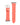 Liquid in Coral patent leather Apple Watch band in a flat pose on a white background