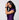 Model wearing the Liquid in Purple luxury Apple Watch with a matching purple dress