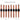Line up of all available hardware colors