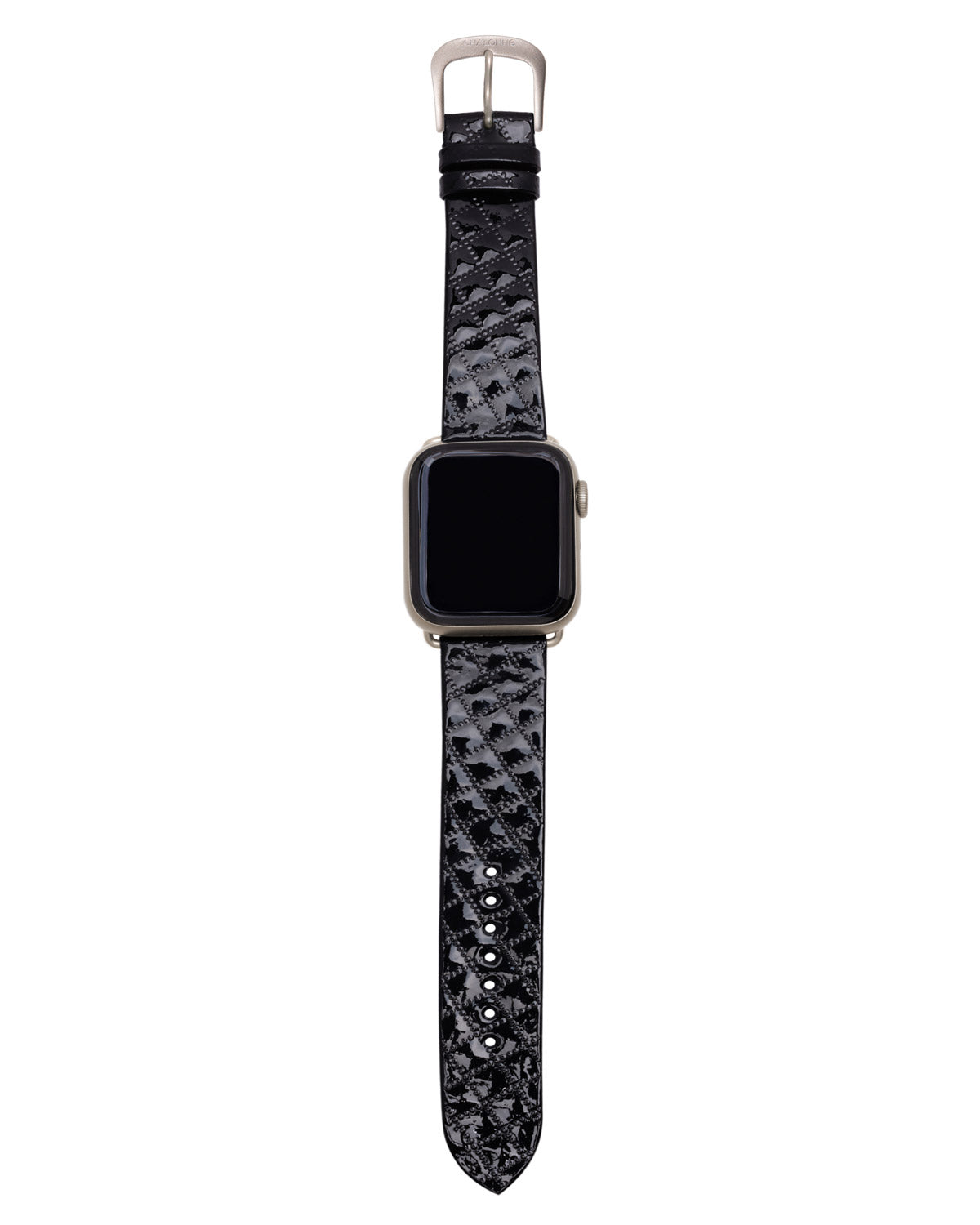 Patent Leather, Grid Pattern, Apple Watch Band - Chalonne